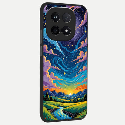 Dreamy Night Landscape back cover for iQOO 15 slim fit glass case with vibrant aesthetic design