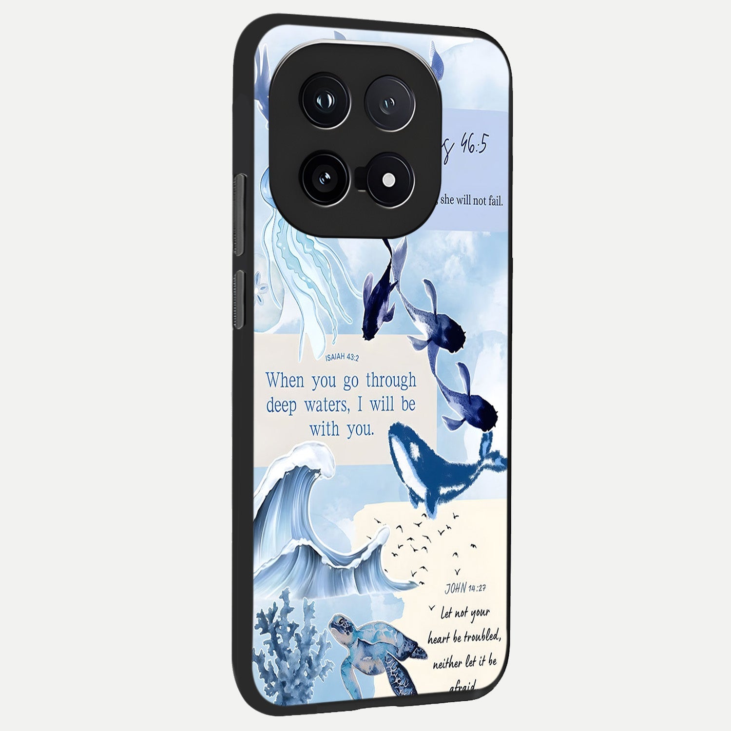  Faithful Ocean Promise back cover for iQOO 15 slim fit glass case with vibrant aesthetic design