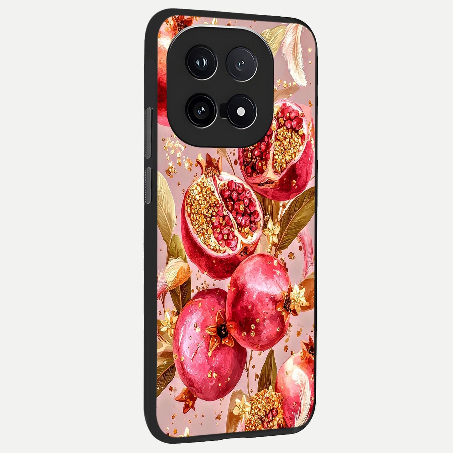 Golden Bloom Glow back cover for iQOO 15 slim fit glass case with vibrant aesthetic design