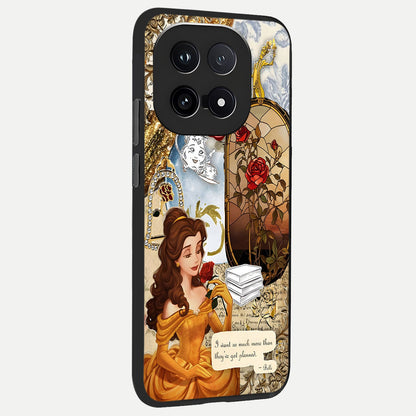  Golden Dream Belle back cover for iQOO 15 slim fit glass case with vibrant aesthetic design