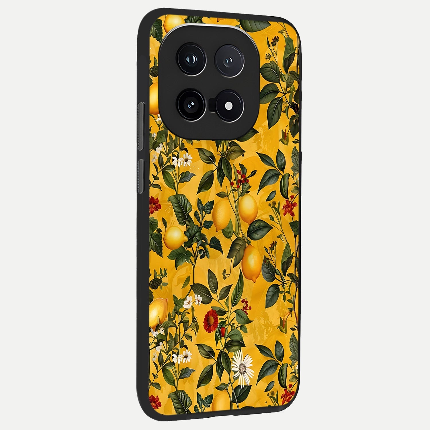  Golden Lemon Field back cover for iQOO 15 slim fit glass case with vibrant aesthetic design