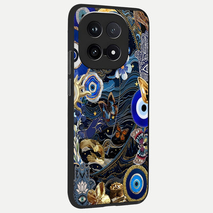  Golden Moon Magic back cover for iQOO 15 slim fit glass case with vibrant aesthetic design