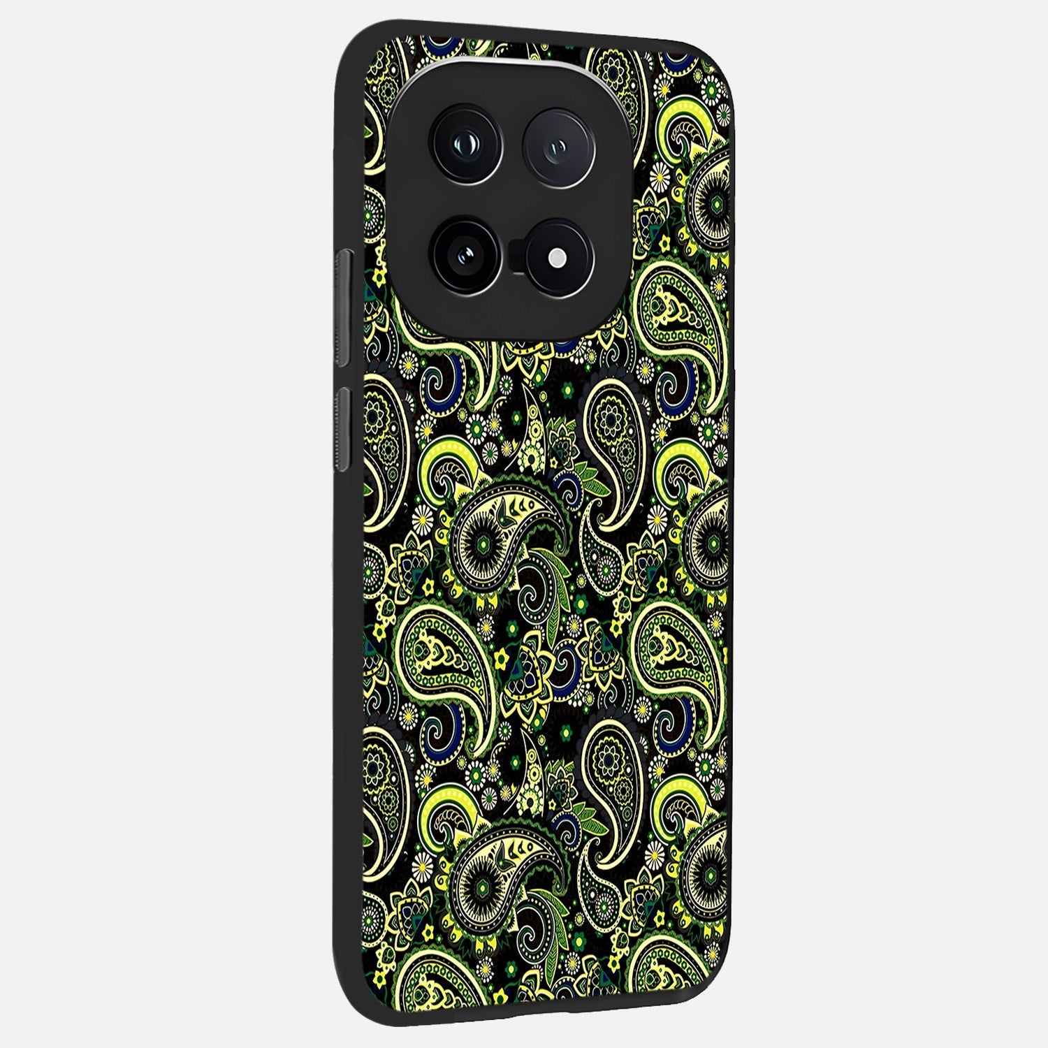  Green Lemon back cover for iQOO 15 slim fit glass case with vibrant aesthetic design