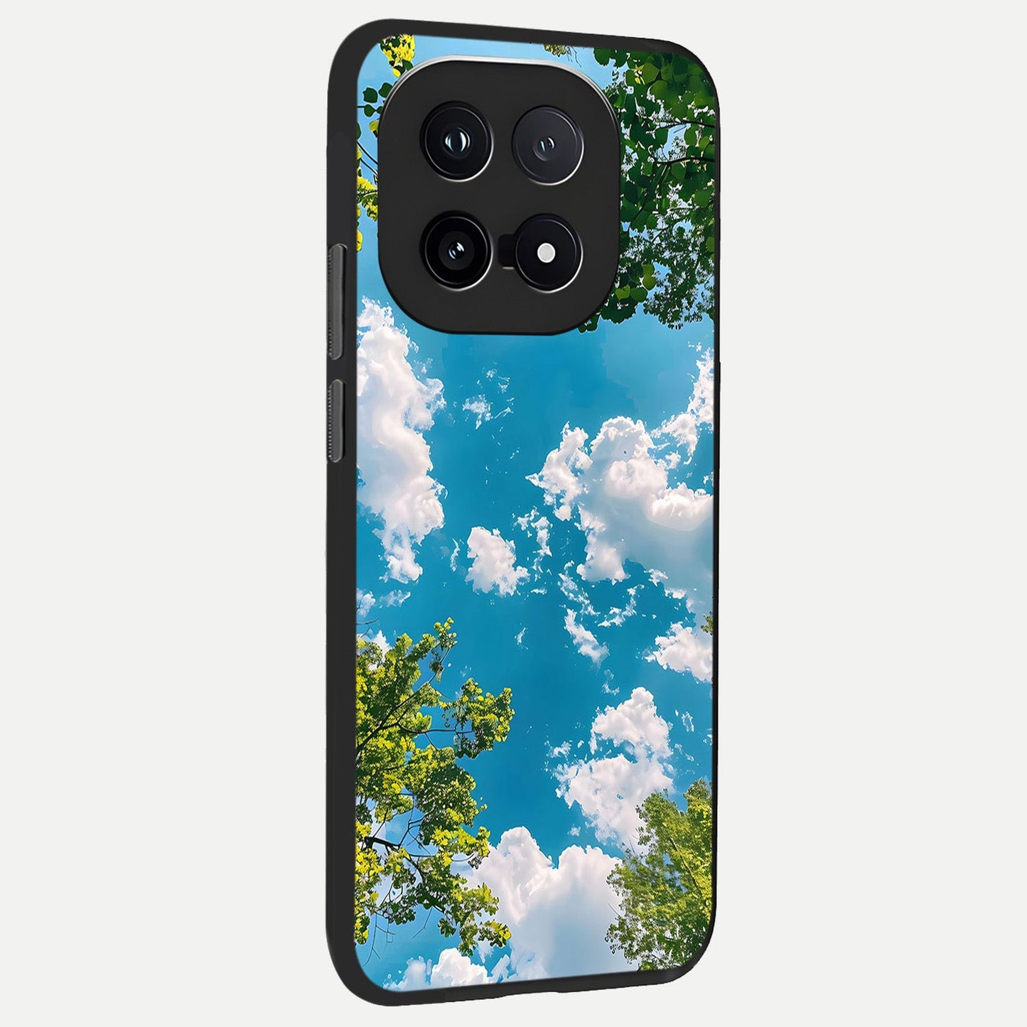  Green Moon Energy back cover for iQOO 15 slim fit glass case with vibrant aesthetic design