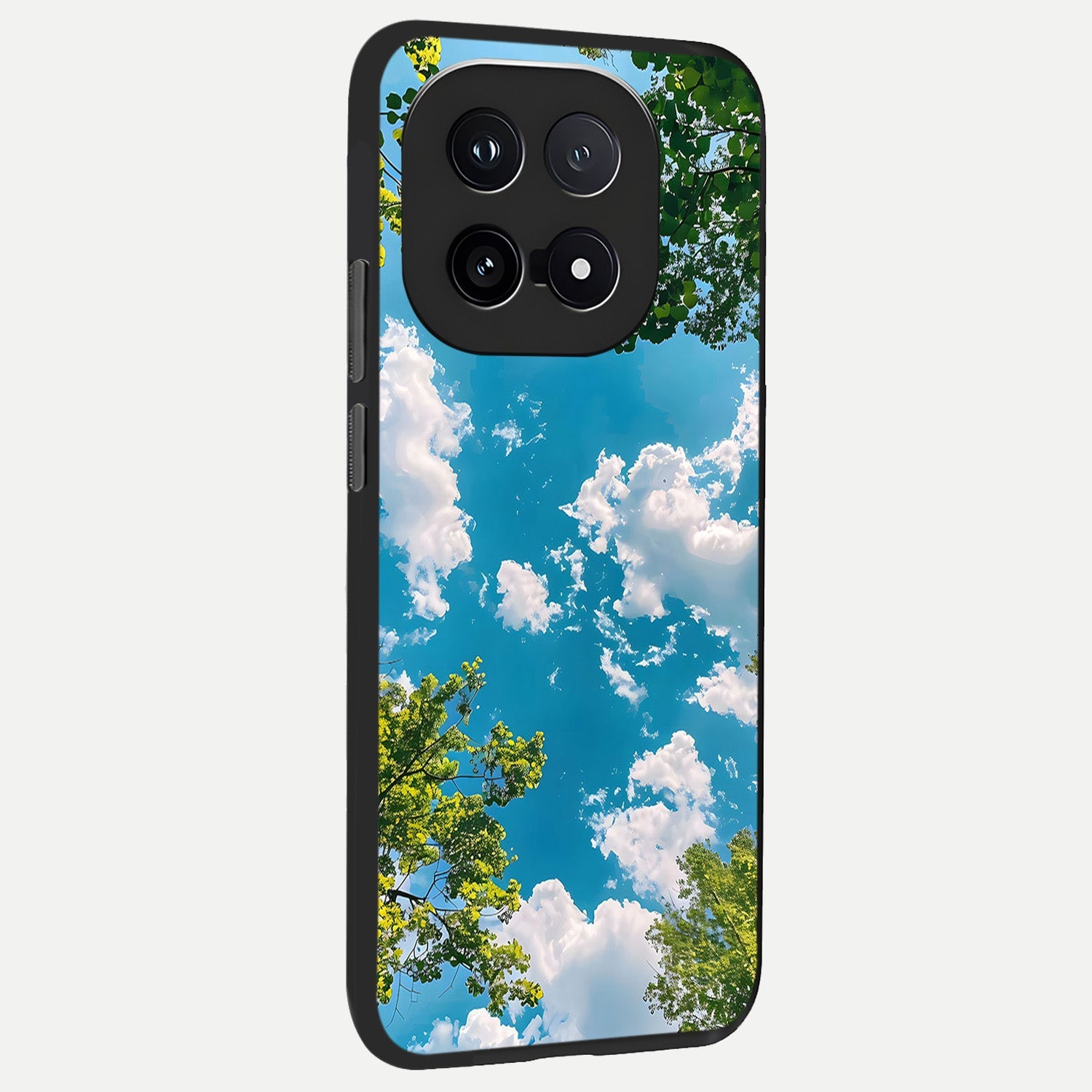  Green Moon Energy back cover for iQOO 15 slim fit glass case with vibrant aesthetic design