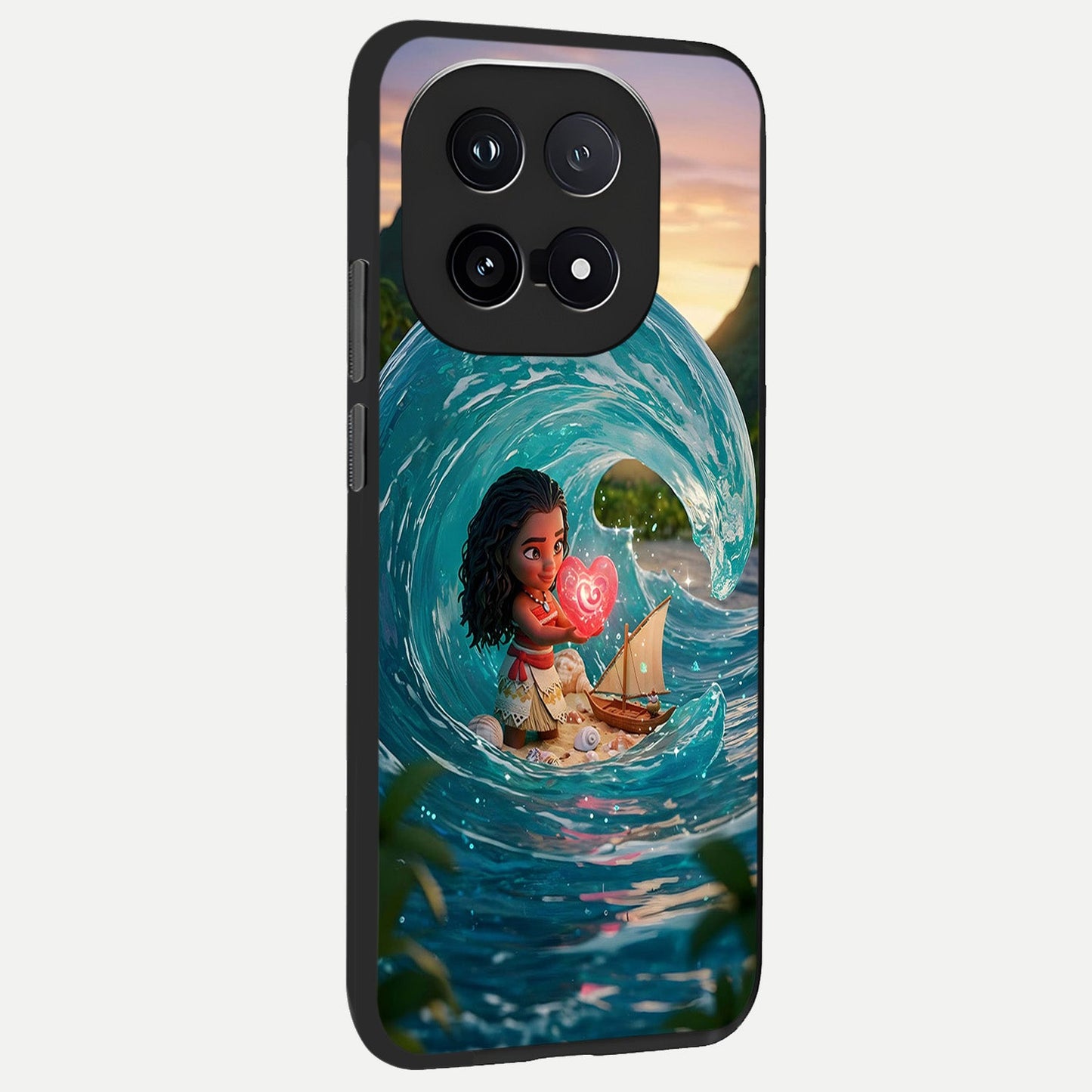  Heart of Ocean back cover for iQOO 15 slim fit glass case with vibrant aesthetic design
