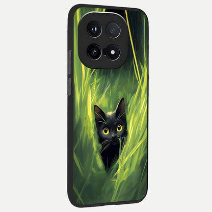  Hidden Cat Whisper back cover for iQOO 15 slim fit glass case with vibrant aesthetic design