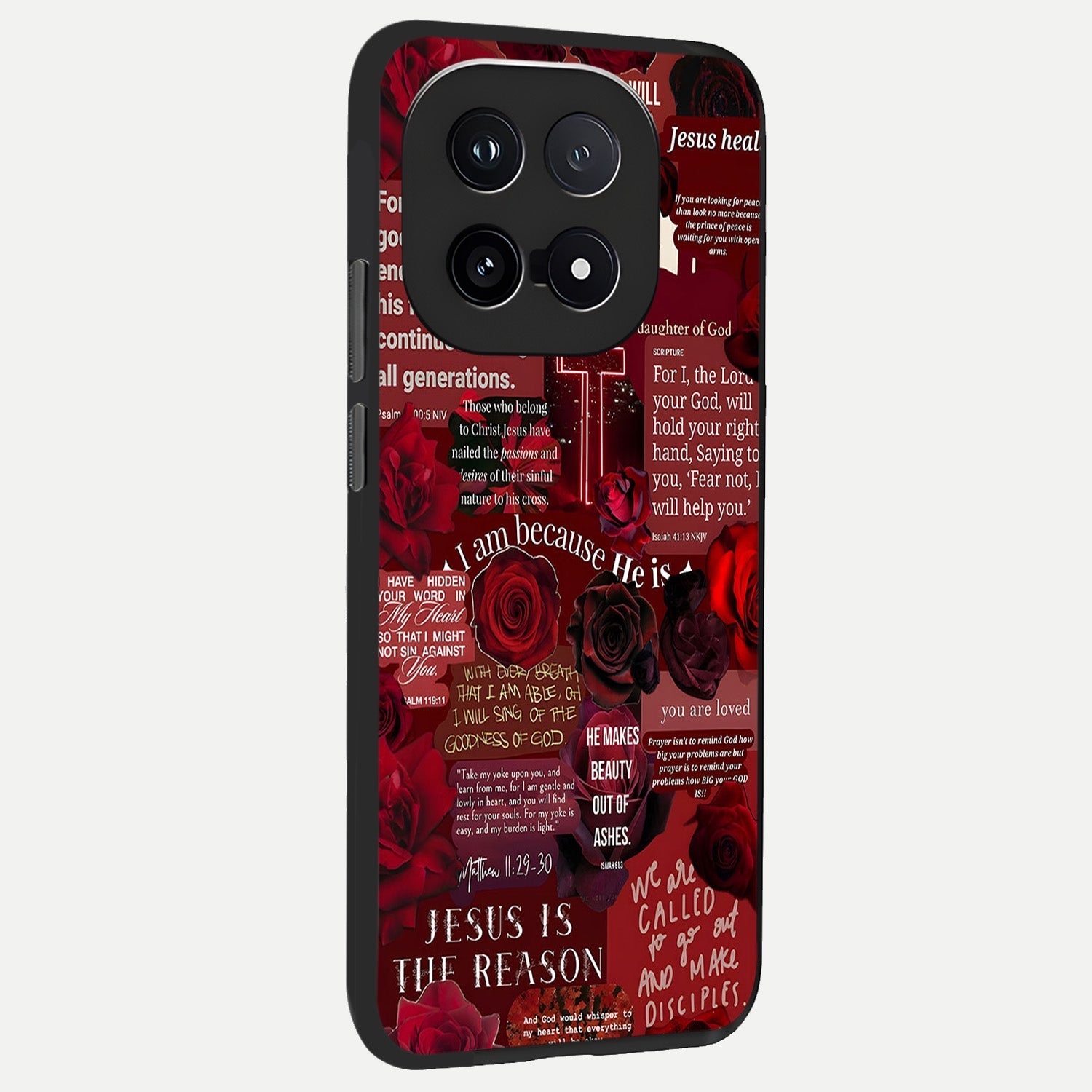  Jesus Love Heals back cover for iQOO 15 slim fit glass case with vibrant aesthetic design