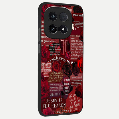  Jesus Love Heals back cover for iQOO 15 slim fit glass case with vibrant aesthetic design