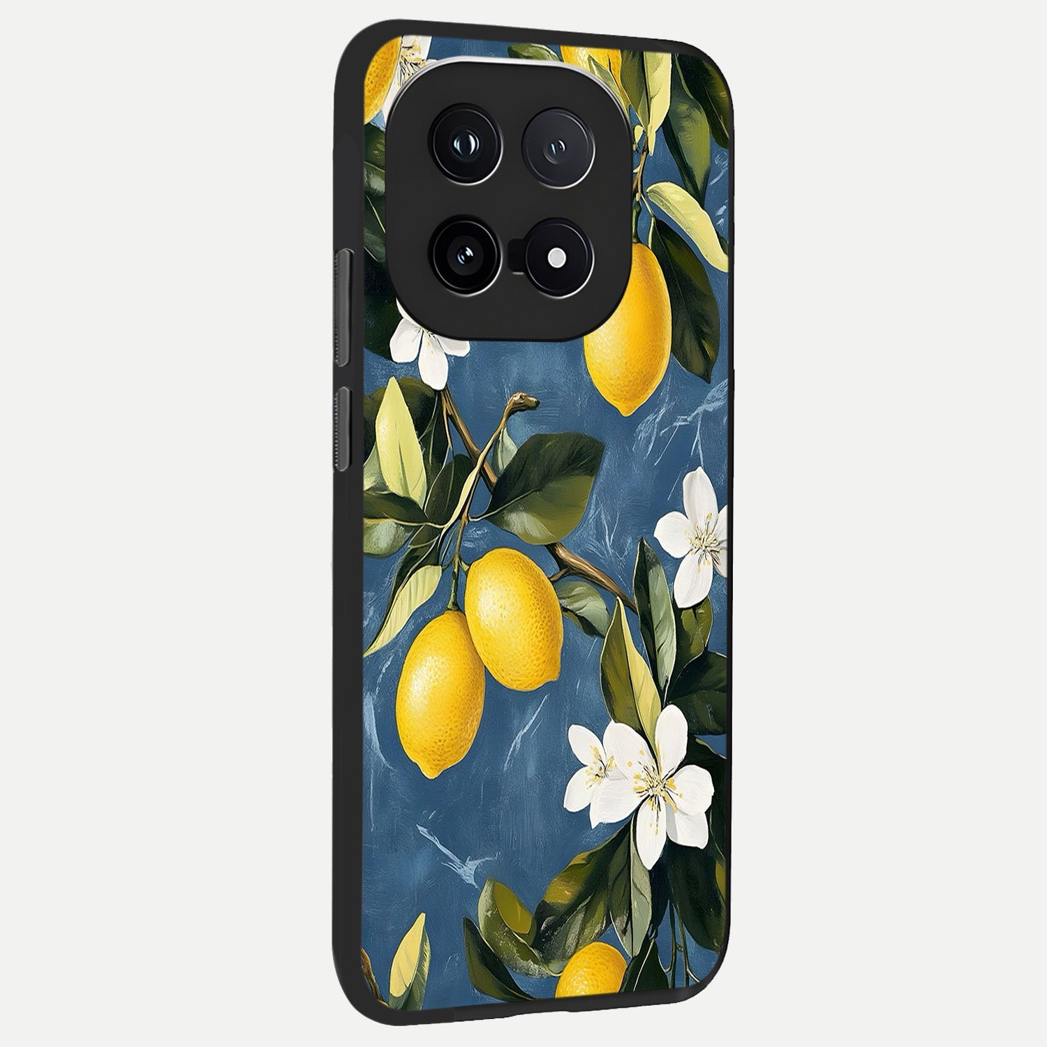  Lemon Dream Garden back cover for iQOO 15 slim fit glass case with vibrant aesthetic design