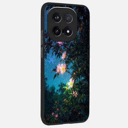  Midnight Bloom Glow back cover for iQOO 15 slim fit glass case with vibrant aesthetic design