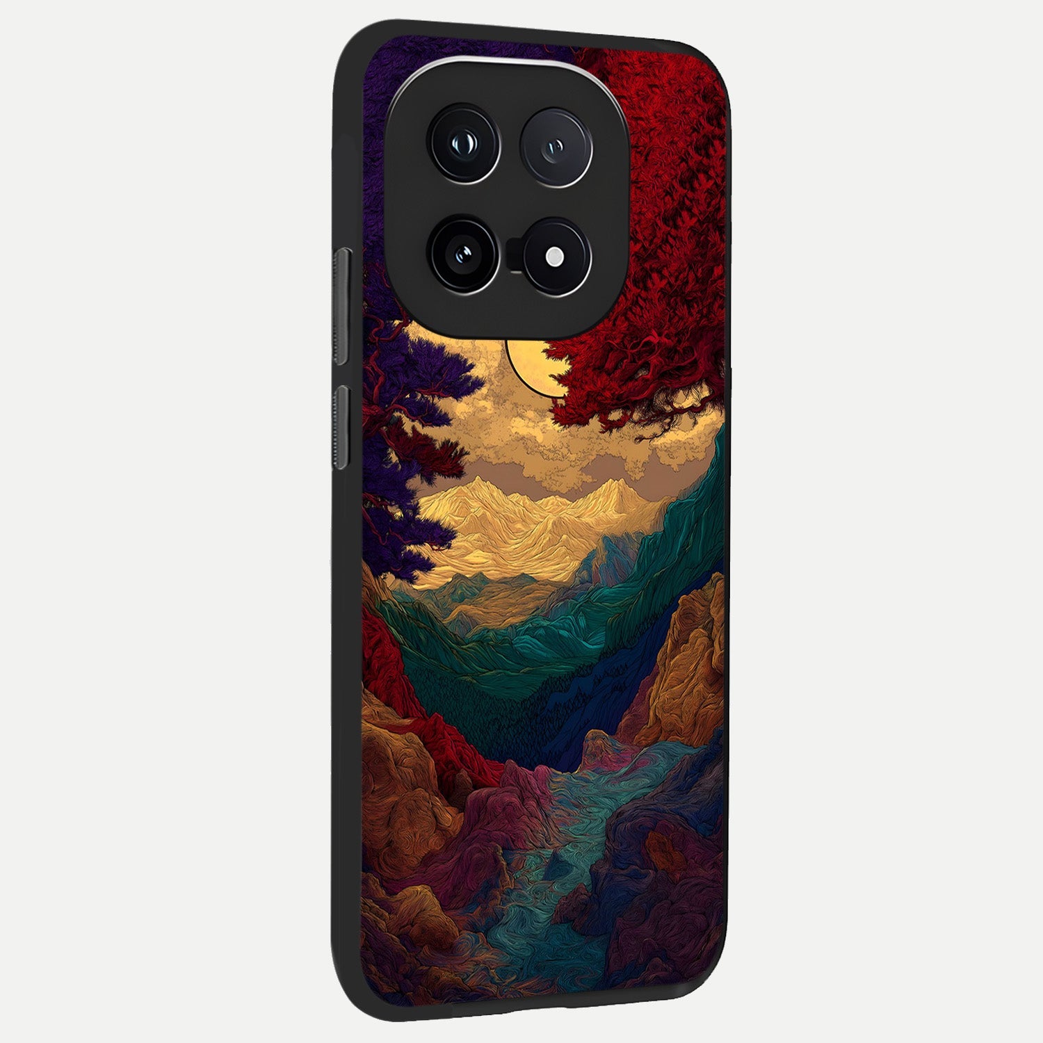  Mystic Valley Light back cover for iQOO 15 slim fit glass case with vibrant aesthetic design