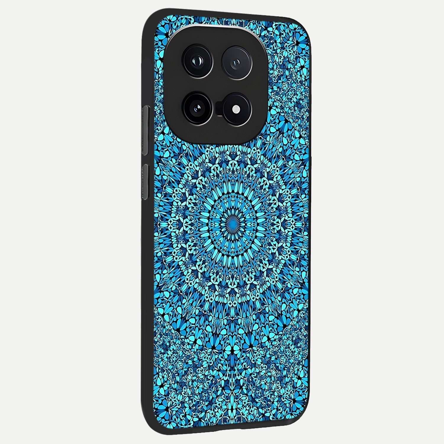  Ocean Bloom Mandala back cover for iQOO 15 slim fit glass case with vibrant aesthetic design
