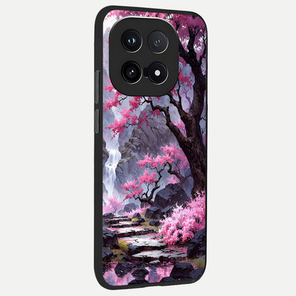  Pink Sunflower Glow back cover for iQOO 15 slim fit glass case with vibrant aesthetic design