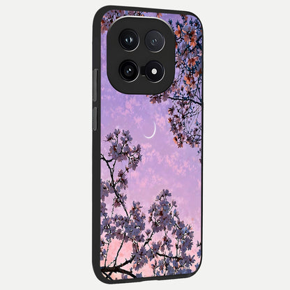  Purple Serenity Moon back cover for iQOO 15 slim fit glass case with vibrant aesthetic design