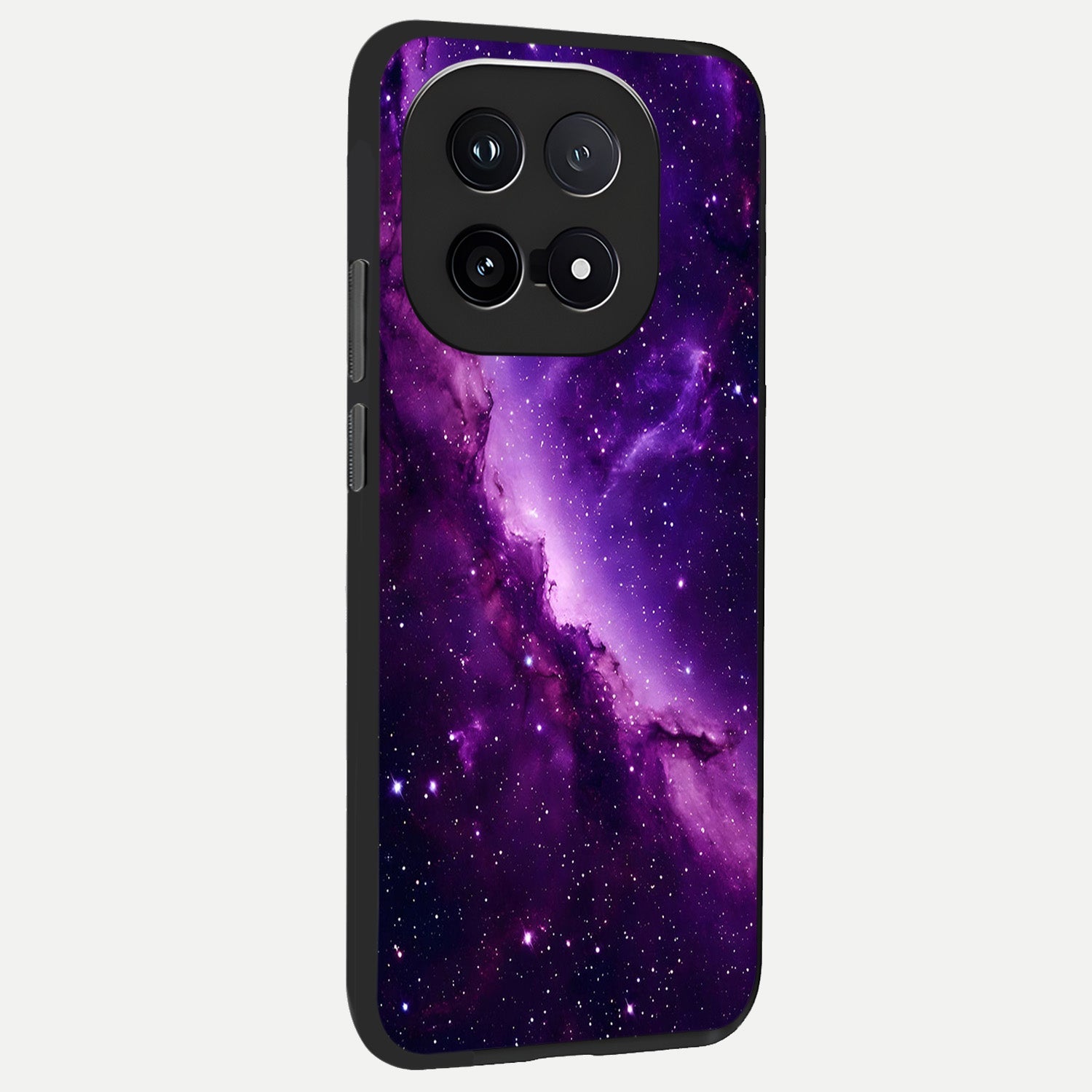  Purple Shade Sky back cover for iQOO 15 slim fit glass case with vibrant aesthetic design