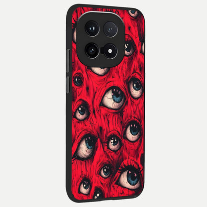  Red Eyes Pattern back cover for iQOO 15 slim fit glass case with vibrant aesthetic design