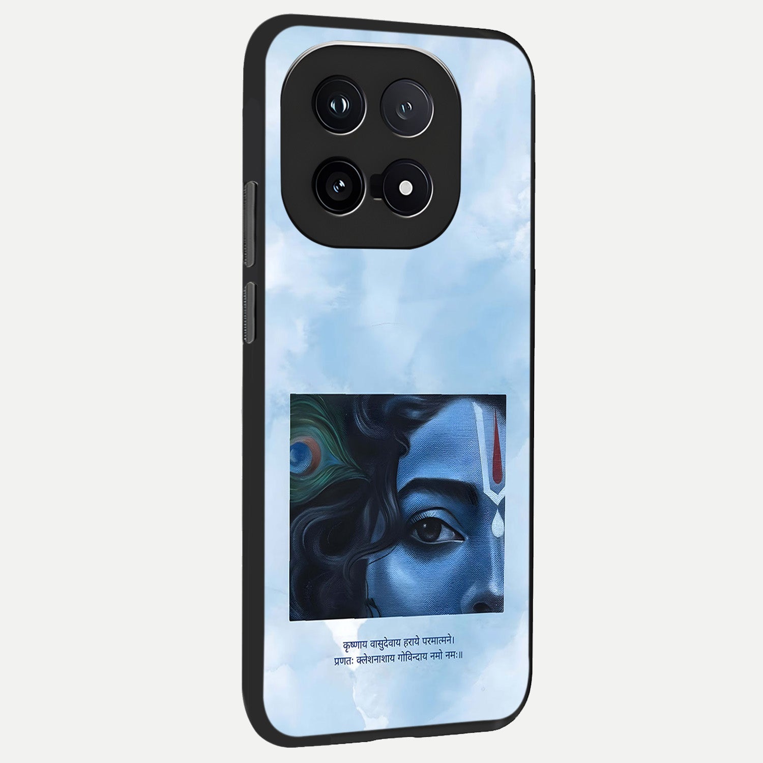  Spiritual Krishna back cover for iQOO 15 slim fit glass case with vibrant aesthetic design