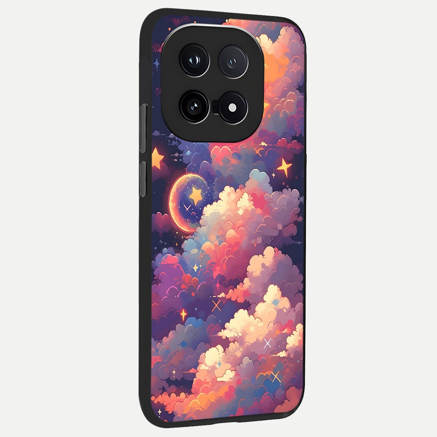  Starlit Dream Clouds back cover for iQOO 15 slim fit glass case with vibrant aesthetic design