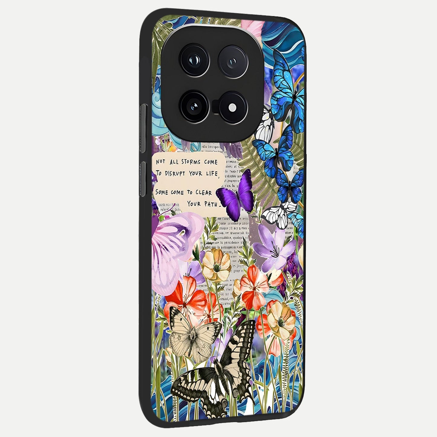  Storm Path Bloom back cover for iQOO 15 slim fit glass case with vibrant aesthetic design