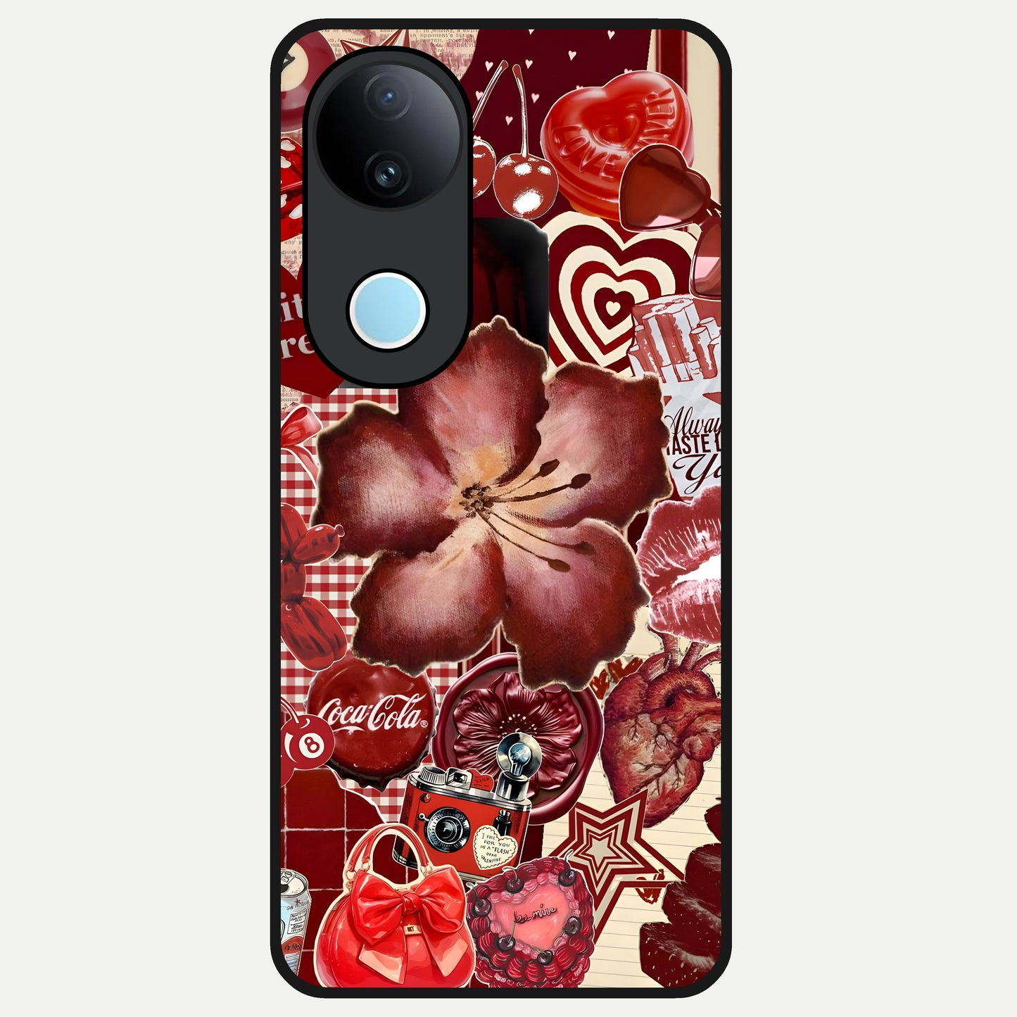  Aesthetic Little Freak Glass Case for  iQOO Z10R back cover – full design glossy printed glass finish