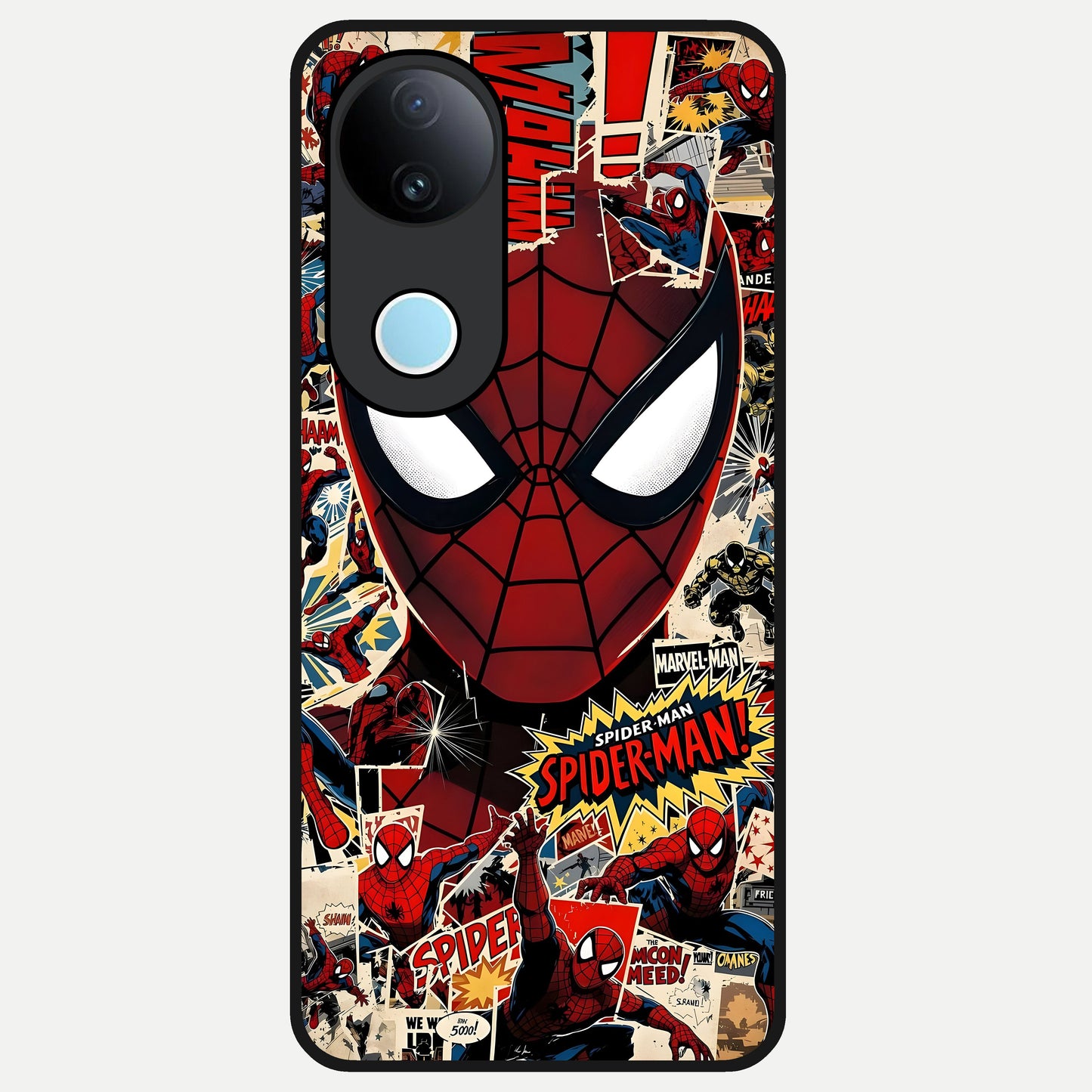  Aesthetic Wonder Spider Glass Case for iQOO Z10R back cover – full design glossy printed glass finish