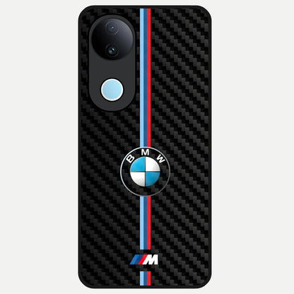  BMW Pattern Glass Case for  iQOO Z10R back cover – full design glossy printed glass finish