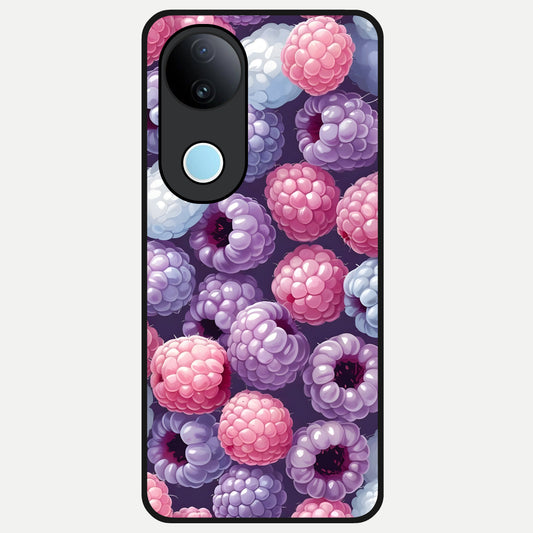  Berry Candy Pop Glass Case for  iQOO Z10R back cover – full design glossy printed glass finish