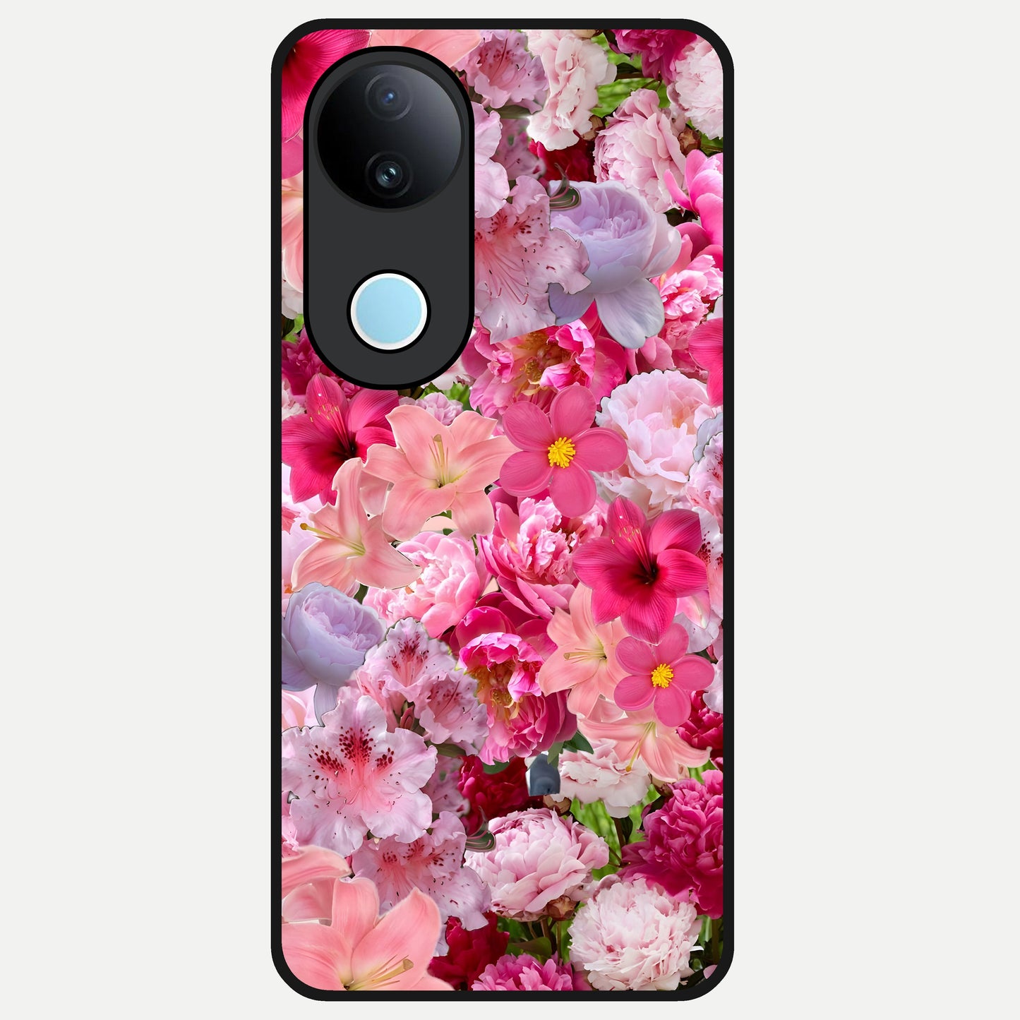  Bloom Crush Fantasy Glass Case for iQOO Z10R back cover – full design glossy printed glass finish