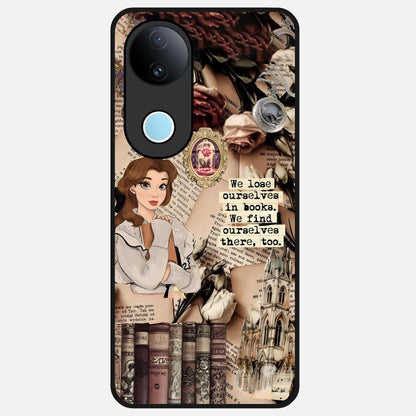  Bookish Dream World Glass Case for iQOO Z10R back cover – full design glossy printed glass finish