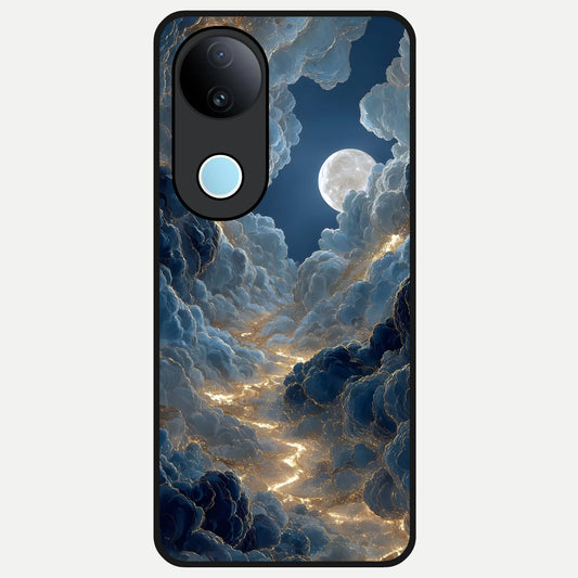  Celestial Cloud Road Glass Case for iQOO Z10R back cover – full design glossy printed glass finish