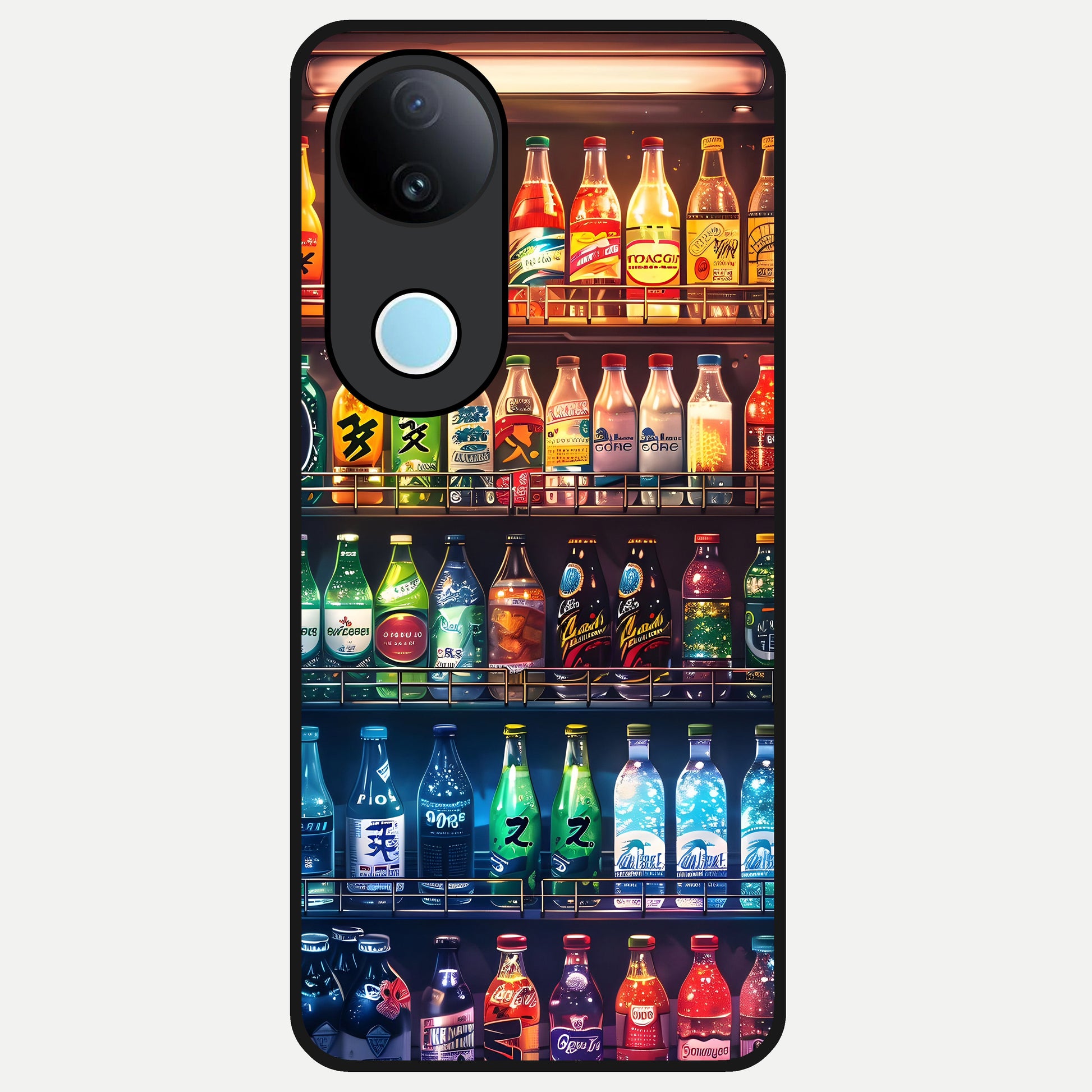  Colorfull Tree Glass Case for iQOO Z10R back cover – full design glossy printed glass finish