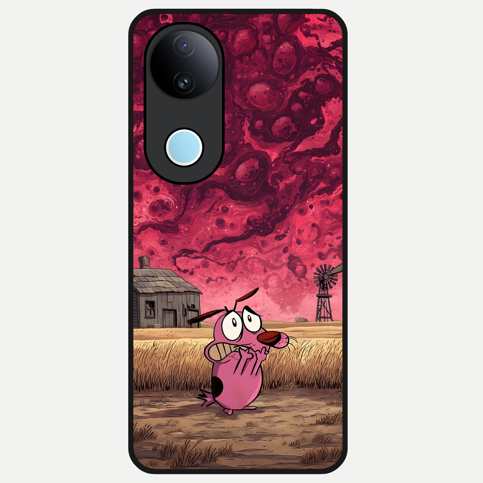  Courage Under Sky Glass Case for iQOO Z10R back cover – full design glossy printed glass finish