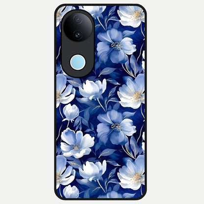  Cute Floral Patterns Glass Case for iQOO Z10R back cover – full design glossy printed glass finish