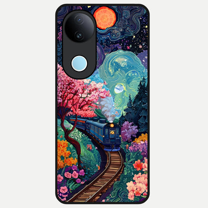  Digital Art Glass Case for iQOO Z10R back cover – full design glossy printed glass finish