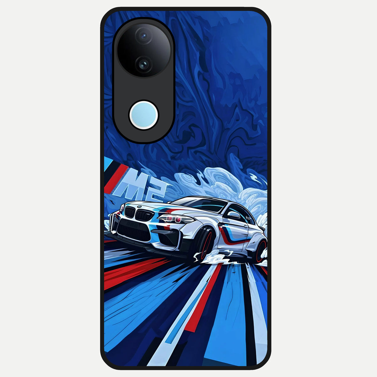 Drift Power Rush Glass Case For iQOO Z10R 5G back cover – full design glossy printed glass finish