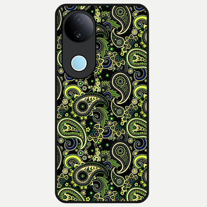  Green Lemon Glass Case for  iQOO Z10R back cover – full design glossy printed glass finish