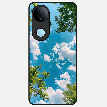  Green Moon Energy Glass Case for  iQOO Z10R back cover – full design glossy printed glass finish