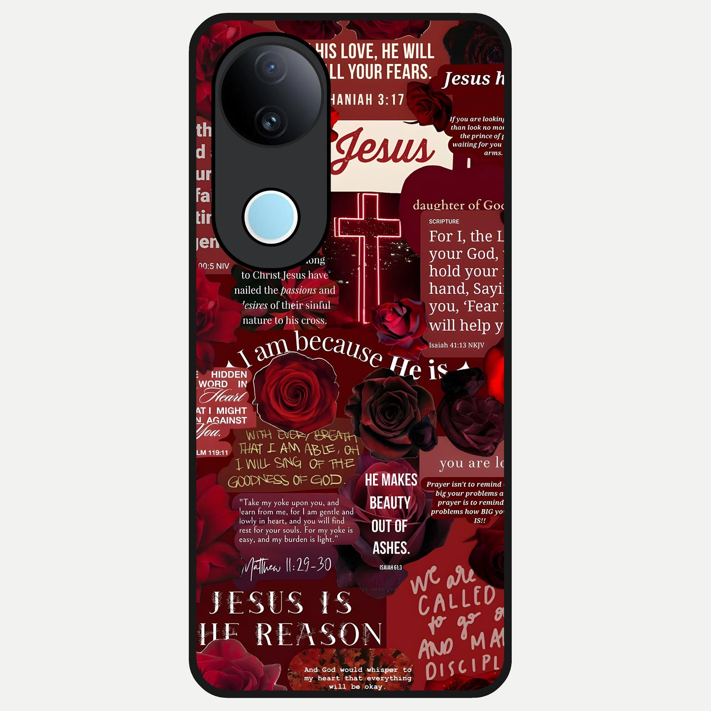  Jesus Love Heals Glass Case for  iQOO Z10R back cover – full design glossy printed glass finish