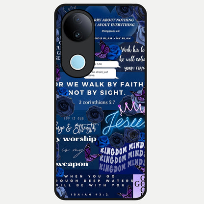  Kingdom Faith Glow Glass Case for  iQOO Z10R back cover – full design glossy printed glass finish