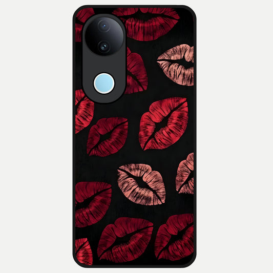  Midnight Kiss Love Glass Case for  iQOO Z10R back cover – full design glossy printed glass finish