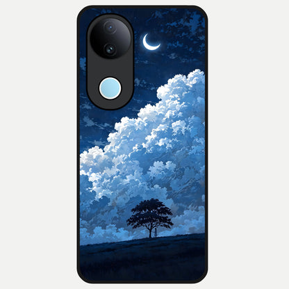  Midnight Sky Serenity Glass Case for  iQOO Z10R back cover – full design glossy printed glass finish