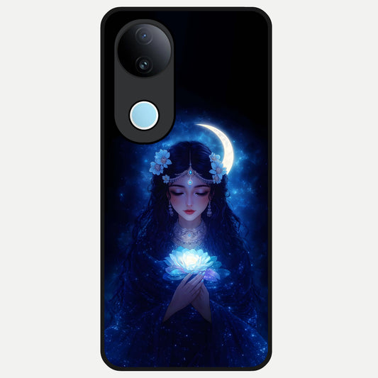  Mystic Moon Queen Glass Case for iQOO Z10R back cover – full design glossy printed glass finish