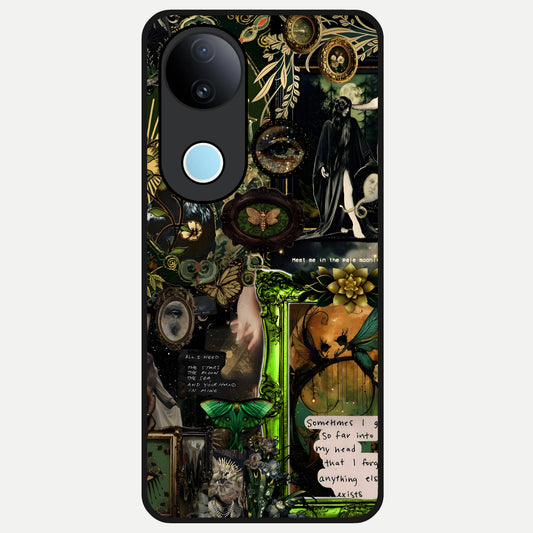  Mystic Woods Secret Glass Case for  iQOO Z10R back cover – full design glossy printed glass finish