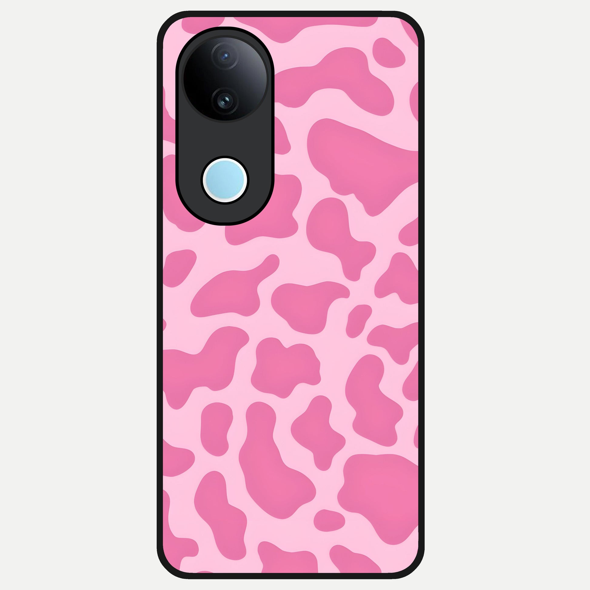  Pinkish Scenery Glass Case for  iQOO Z10R back cover – full design glossy printed glass finish