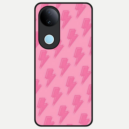  Pink Moo Magic Glass Case for  iQOO Z10R back cover – full design glossy printed glass finish