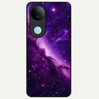  Purple Shade Sky Glass Case for iQOO Z10R back cover – full design glossy printed glass finish