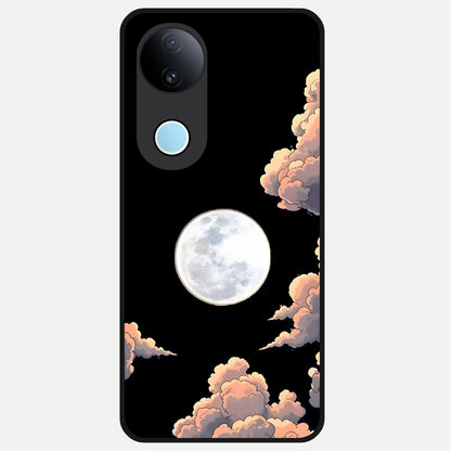  Shade Cloud Moon Glass Case for  iQOO Z10R back cover – full design glossy printed glass finish
