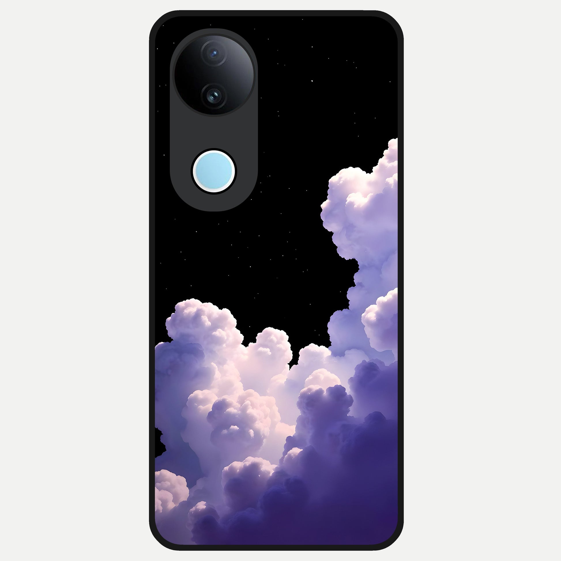  Starlit Night Whispers Glass Case for iQOO Z10R back cover – full design glossy printed glass finish