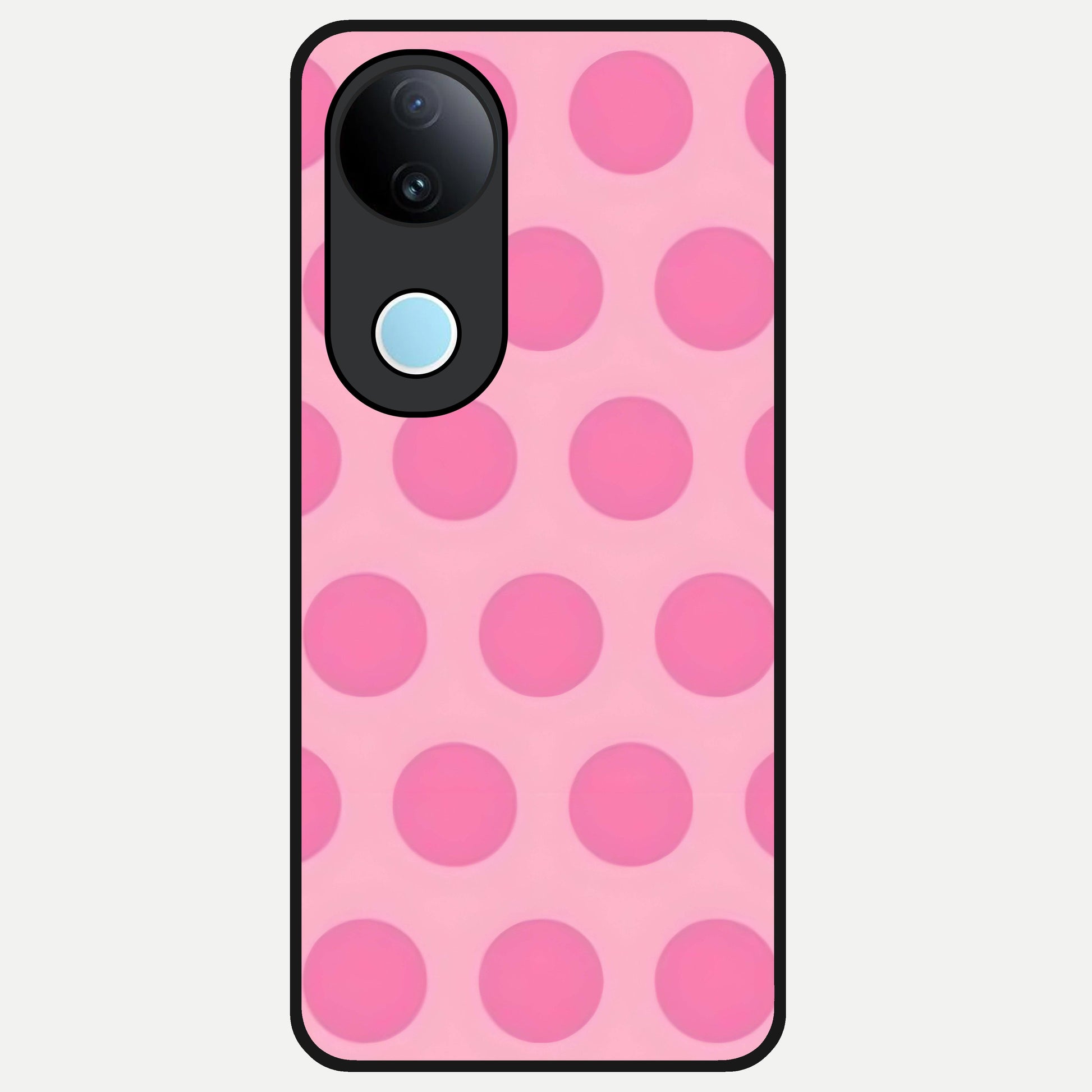  Sweet Dot Dreams Glass Case for iQOO Z10R back cover – full design glossy printed glass finish